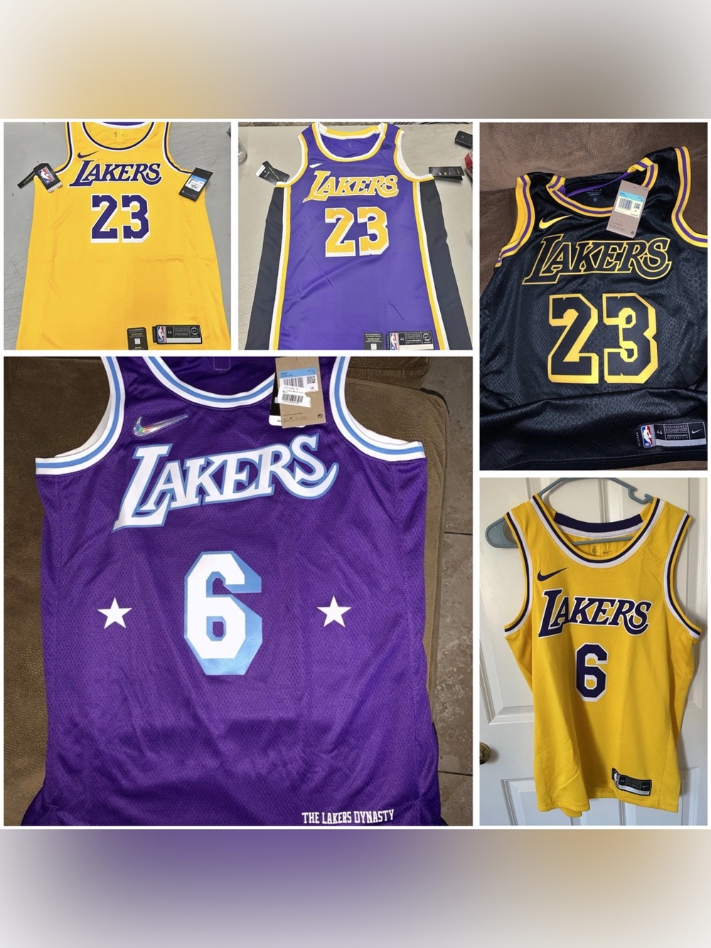 Lebron James Los Angeles Lakers Jersey Bundle Size MEDIUM